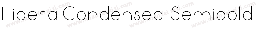 LiberalCondensed Semibold字体转换